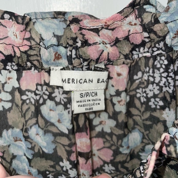 American Eagle Multicolor Floral Flowy Mini Dress - Size: S - Picture 2 of 4